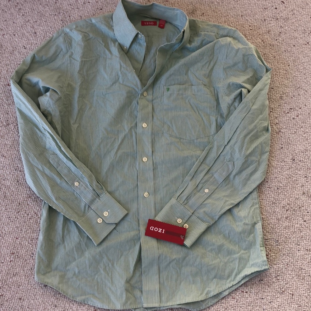 Men’s small green Izod dress shirt